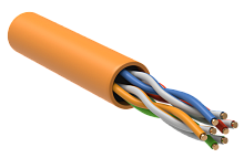ITK Витая пара U/UTP 5E 4х2х24AWG LSZH оранжевый (305м) РФ/Т | код LC1-C5E04-127-T-R | ITK by IEK