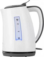 Чайник электрический Polaris PWK 1708C 1.7л. 2200Вт белый/серый корпус: пластик | код 2025570 | POLARIS