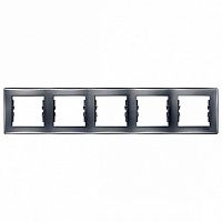 Рамка 5 постов SEDNA, горизонтальная, алюминий | код. SDN5800960 | Schneider Electric