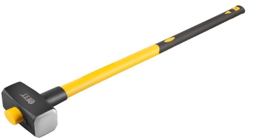 Кувалда кованая, фиброглассовая обратная усиленная ручка 900 мм, 5 кг | код 45245 | FIT фото 2