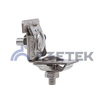 Держатель проводника круглого 6-10 мм для фальца 0.7-8 мм, оцинкованная сталь | код 91091 | ЕЗЕТЕК