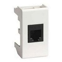 Розетка компьютерная 1xRJ45 Cat.6 VIVA, белый | код. 45068 | DKC