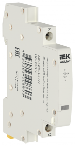 ARMAT Лампа инд. одинарная LED 110-230В AC бел. IEK | код AR-LED-1-1-W | IEK ARMAT Лампа инд. одинарная LED 110-230В AC бел. IEK | код AR-LED-1-1-W | IEK