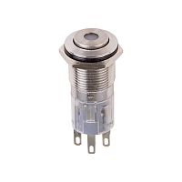 Кнопка антивандальная d16 12В Фикс (5с) ON-OFF/OFF-ON красная REXANT | код 36-3250 | REXANT