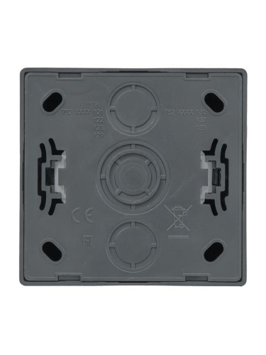 Розетка 1-м ОП LETO с заземл. с крышкой LETO ПБТ графит LEZARD 752-3400-123B фото 4 Розетка 1-м ОП LETO с заземл. с крышкой LETO ПБТ графит LEZARD 752-3400-123B фото 4