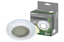 Светильник встраиваемый СВ 03-11 MR16 50Вт G5.3 LED подсветка 3 Вт зеркальный/хром TDM | код SQ0359-0139 | TDM