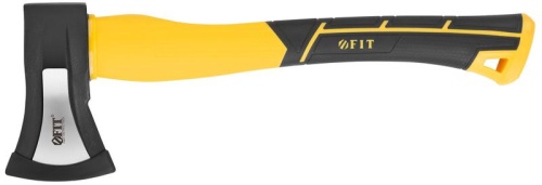 Топор-колун "ушастый" кованый 1000г фибергласовая ручка FIT 46171 фото 6