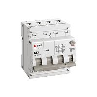 Выключатель автоматический дифференциального тока 4п (3P+N) C 63А 300мА тип AC 6кА АВДТ-63N электронный PROxima EKF D63N46E63C300