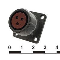 Разъём SZC ШР20П3ЭГ7 РОЗЕТКА (SZC), 3 контакта | код 106814 | SZC