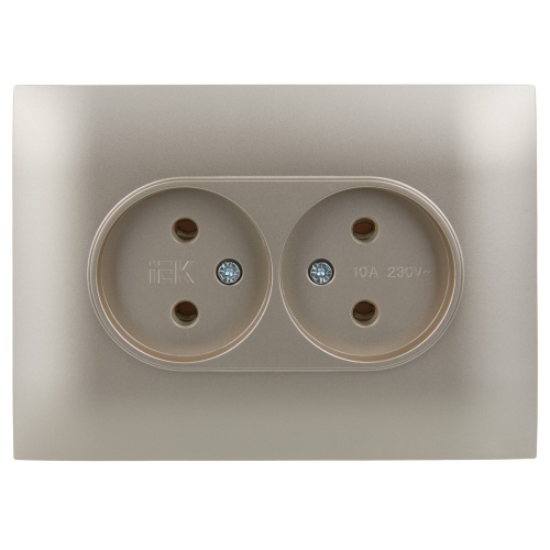 SKANDY Роз. 2-я без з/к/ш 10А в сб. SK-R10Sh шамп. IEK | код SK-R20-10-K37-F | IEK фото 2