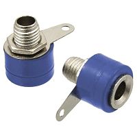 Гнездо RUICHI 10-0061 AL синий, монтаж на панель | код 96027 | Ruichi