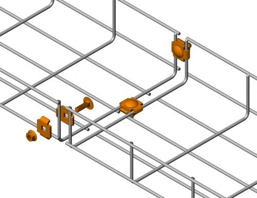 Соединительный комплект проволочного лотка Промрукав (50 шт/уп) | код PR08.2468 | ПРОМРУКАВ Соединительный комплект проволочного лотка Промрукав (50 шт/уп) | код PR08.2468 | ПРОМРУКАВ