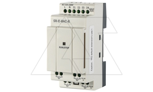 Модуль расширения SR-E-8AC-R, 110_240VAC, 4DI, 4RO(2RO/3A+2RO/10A), для ПЛК серий SR и PR | код SR-E-8AC-R | Rievtech