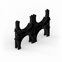 Кластер для двустенных труб d90 мм, двойной, двухсторонний (30 шт/кор) Промрукав | код PR13.02570 | ПРОМРУКАВ