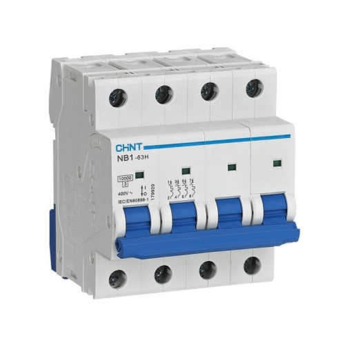 Автоматический выключатель NB1-63H 4P 32A 10кА х-ка C (CHINT) | код 179915 | CHINT Автоматический выключатель NB1-63H 4P 32A 10кА х-ка C (CHINT) | код 179915 | CHINT