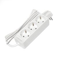 Удлинитель 3х3м с заземл. 10А IP20 2.2кВт ПВС 3х0.75 бел. DOMTOK 2375