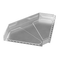 Угол горизонтальный 90 градусов Стандарт INOX (AISI 304) 600х100 Промрукав | код PR16.3514 | ПРОМРУКАВ