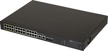 Коммутатор Dahua DH-LR2226-24ET-360 (L2) 24x100Мбит/с 2x1Гбит/с 2xКомбо(1000BASE-T/SFP) 22PoE+ 2PoE++ 360W управляемый | код 1363308 | Dahua