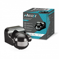 Датчик движения инфракрасный ДД 09Ч 1200Вт 180 гр.12м IP44 черный NEOX | код 4690612053356 | NEOX