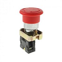 Кнопка XB2-BС41 Грибок без подсветки красный 1НО (ANDELI) | код ADL10-063 | ANDELI