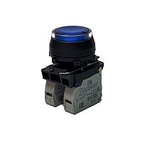 Выключатель Briswik КЕ 171/5м -Л 24В синий 0но+1нз цилиндр с подсветкой IP66 УХЛ2 10А | код aZ-EB-6Ai-3512 | Briswik