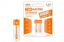 Аккумулятор AAA-1100 mAh Ni-MH BP-2 TDM | код SQ1702-0076 | TDM