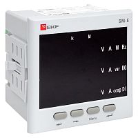 Многофункциональный измерительный прибор SM-Е с реле на панель 96х96 (квадратный вырез) EKF (без поверки) | код sm-963er | EKF