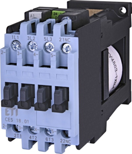 Контактор CES 18.01 (7,5 kW) 24V DC | код 004646540 | ETI Контактор CES 18.01 (7,5 kW) 24V DC | код 004646540 | ETI