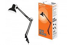 Светильник струбцина 220В, 40Вт, E27 черный глянец TDM | код SQ0337-0029 | TDM