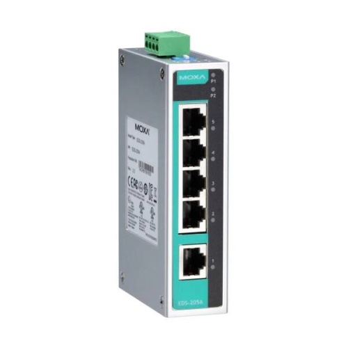 Коммутатор EDS-205A 5 port entry-level unmanaged Ethernet Switches with dual power input | код 00-06009045 | MOXA Коммутатор EDS-205A 5 port entry-level unmanaged Ethernet Switches with dual power input | код 00-06009045 | MOXA
