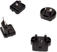 Набор вилок для адаптера питания GEM типа: Австралия, Европа, Великобритания, США, рабочее напряжение 80...264 В AC, температура -20...+50C | код AC PLUG - MIX2 | MeanWell