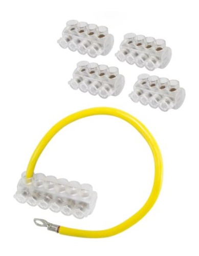 Набор колодок клеммных НКСУ-2 (4xКСУ-1 + КСУ-2) TDM | код SQ0581-0011 | TDM