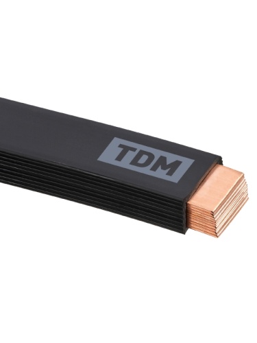 Шина медная гибкая изолированная ШМГ 10х(120х1), 2м, TDM | код SQ0841-0021 | TDM