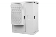 Шкаф всепогодный напольный 18U (Ш1000 ? Г600), комплектация ТК с контроллером MC3 и датчиками | код ШТВ-2-18.10.6-К3А3-ТК-МС3 | ЦМО