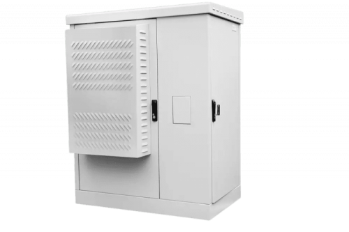 Шкаф всепогодный напольный 18U (Ш1000 ? Г600), комплектация ТК с контроллером MC3 и датчиками | код ШТВ-2-18.10.6-К3А3-ТК-МС3 | ЦМО