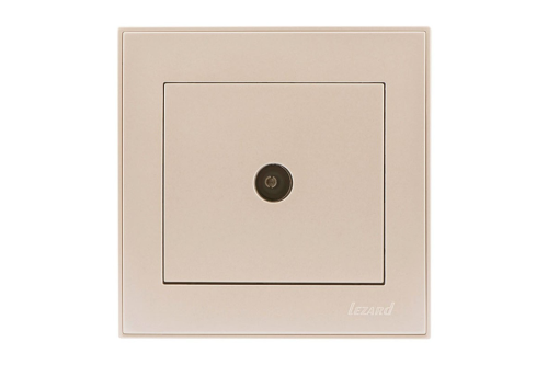 Розетка RAIN ТВ проходная крем | код 703-0303-129 | Lezard Розетка RAIN ТВ проходная крем | код 703-0303-129 | Lezard