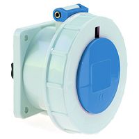 Розетка встраиваемая 16A, 3р(2P+PE), 6h, 230V, IP67, Bals , фланец 75х75 1372 | код 1372 | Bals