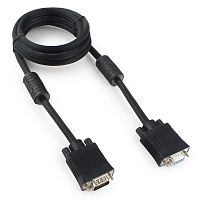 Кабель удлинитель VGA Premium Cablexpert CC-PPVGAX-6B, 15M/15F, 1.8м, двойной экран, феррит.кольца, черный, пакет | код CC-PPVGAX-6B | Cablexpert