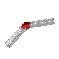 Угол для лотка горизонтальный 45град. 150х100 сталь 1мм "ПЛЮС" GLplus45-100-150 КМ PL0463