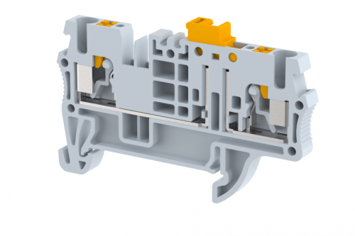 Клемма проходная PUSH-IN 2,5 мм2, с размыкателем, на 2 подключения, серая PQK2.5-GREY | код 3102120000 | Elmex Клемма проходная PUSH-IN 2,5 мм2, с размыкателем, на 2 подключения, серая PQK2.5-GREY | код 3102120000 | Elmex