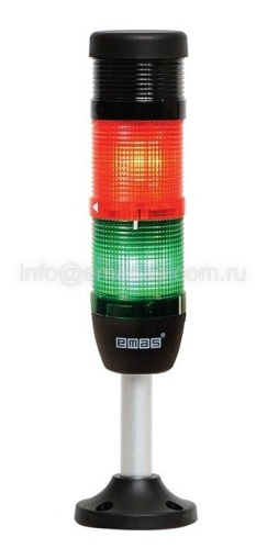Сигнальная колонна 50 мм, (IP40) красная, зеленая, 24V AC/DC, зуммер, светодиод LED, алюм. патрубок 100 мм, IK52L024ZM03 | код IK52L024ZM03| EMAS Сигнальная колонна 50 мм, (IP40) красная, зеленая, 24V AC/DC, зуммер, светодиод LED, алюм. патрубок 100 мм, IK52L024ZM03 | код IK52L024ZM03| EMAS