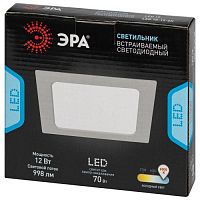 Светильник светодиодный встраиваемый LED 18-12-6K квадратный 12Вт 6500К | код Б0057444 | ЭРА