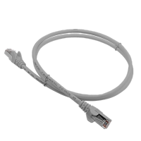 Патч-корд LANMASTER LSZH FTP кат.5e, 10 м, серый | код LAN-PC45/S5E-10-GY | LANMASTER