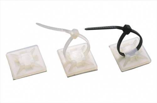 541 280S, Самокл. основание (28мм) для стяжек шир. до 5,5 мм, (черный), YK2 | код 0.0.0.5.41280S | KLEMSAN