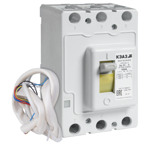 Выключатель автоматический ВА57-35-824710-100А-220DC-HP230AC/220DC-УХЛ3-КЭАЗ (Втычной, без панели) | код 333516 | КЭАЗ