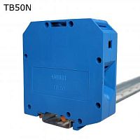 Клемма винтовая проходная 2 контакта 50 мм2, синяя | код TB50N | ПРОВЕНТО