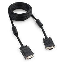 Кабель VGA Premium Cablexpert CC-PPVGA-10-B, 15M/15M, 3.0м, черный, двойной экран, феррит.кольца, пакет | код CC-PPVGA-10-B | Cablexpert