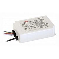 Источник питания AC-DC, 45Вт, вход 90…295В AC, 47…63Гц/125…417В DC, ККМ, выход 60В/0.75А, изоляция 3750В AC, в кожухе IP67 111х77х28.5мм, -20…+85С (корпус), димминг 0...10 В/ШИМ | код ODLV-45-60 | MeanWell