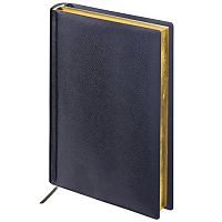 Ежедневник недатированный А5 (138х213 мм) BRAUBERG Iguana, под кожу рептилий, 160 л., золотой срез, черный, 125089 | код 125089 | BRAUBERG