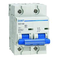 Автоматический выключатель DZ158-125H 2P 125A 10kA х-ка (8-12In) (CHINT) | код 158108 | CHINT